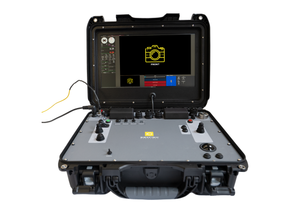 Boxfish Alpha ROV control console open