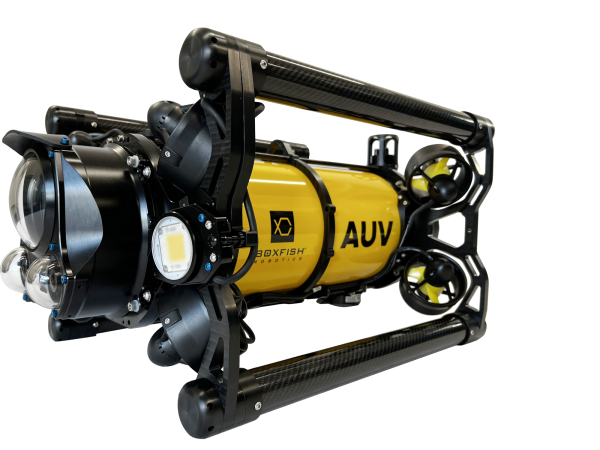 Boxfish AUV hovering autonomous underwater vehicle.